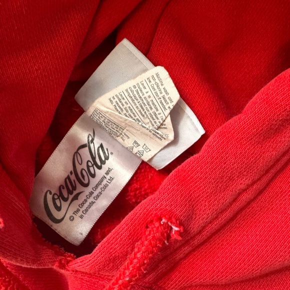 Rare Coca-Cola Men's Multicolor Champion Hoodie Sz S - Picture 6 of 9